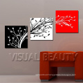 3 pieces trees wall painting arts